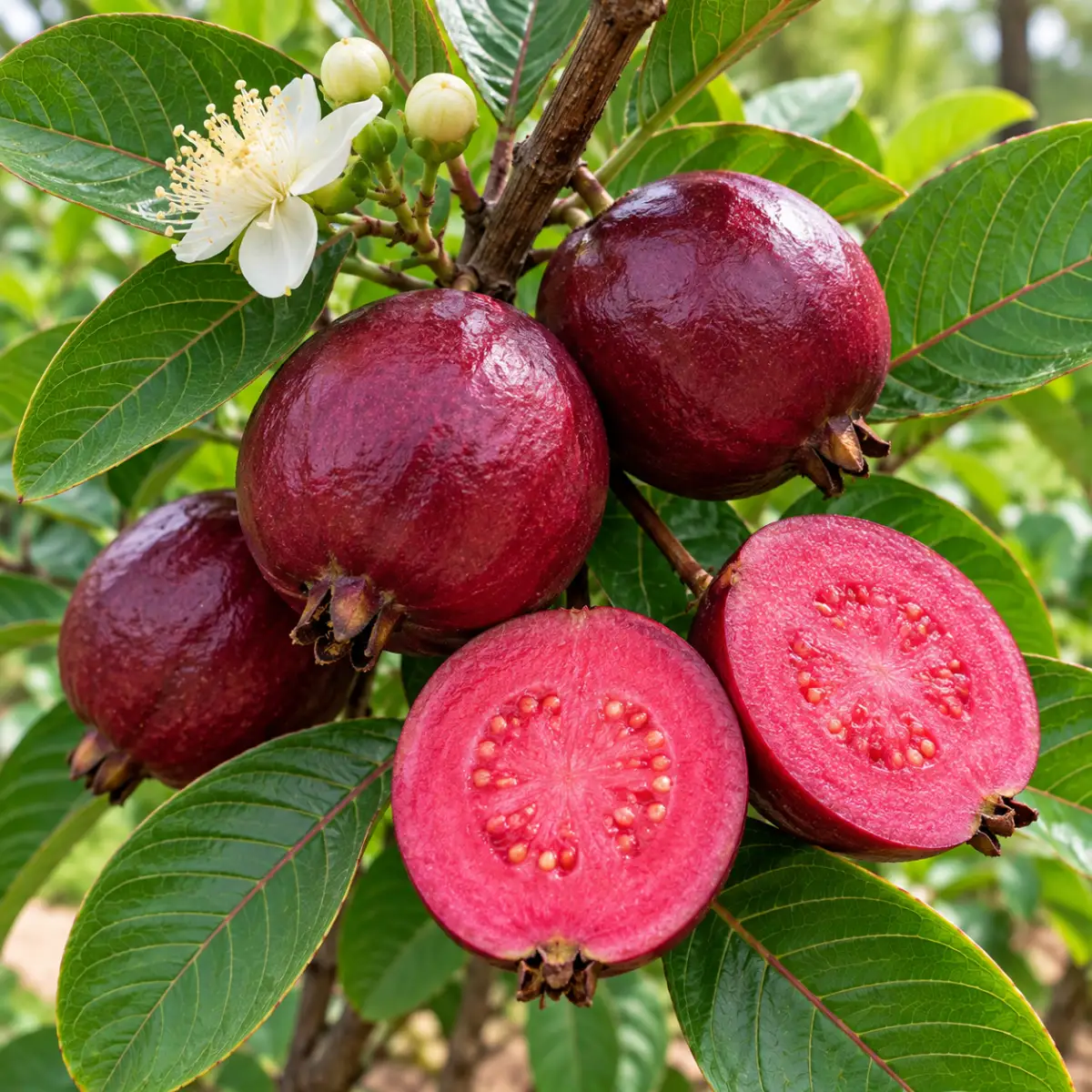 Beetroot guava plant