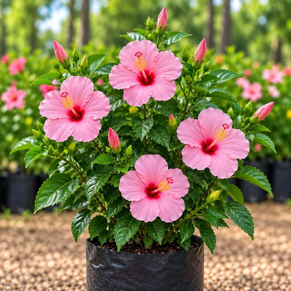Native Hibiscus – Light Pink